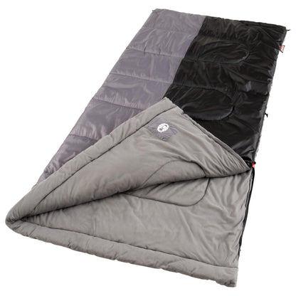 Coleman Biscayne Warm-Weather Sleeping Bag, 40°F Camping Sleeping Bag for Adults, No-Snag 2-Way Zipper for Ventilation with Stuff Sack Included, Fits Adults up to 6ft 4in Tall