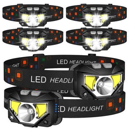 LHKNL Headlamp Flashlight, Lumen Bright Head Lamps LED Rechargeable Camping