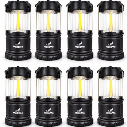 MalloMe Camping Lights LED Lantern Flashlights, Battery Operated Lamp Tent Lanterns for Power Outages, Camping Essentials Outdoor,Home,Emergency Gear, Hurricane Survival (3 AAA batteries not included)