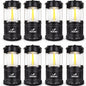 MalloMe Camping Lights LED Lantern Flashlights, Battery Operated Lamp Tent Lanterns for Power Outages, Camping Essentials Outdoor,Home,Emergency Gear, Hurricane Survival (3 AAA batteries not included)