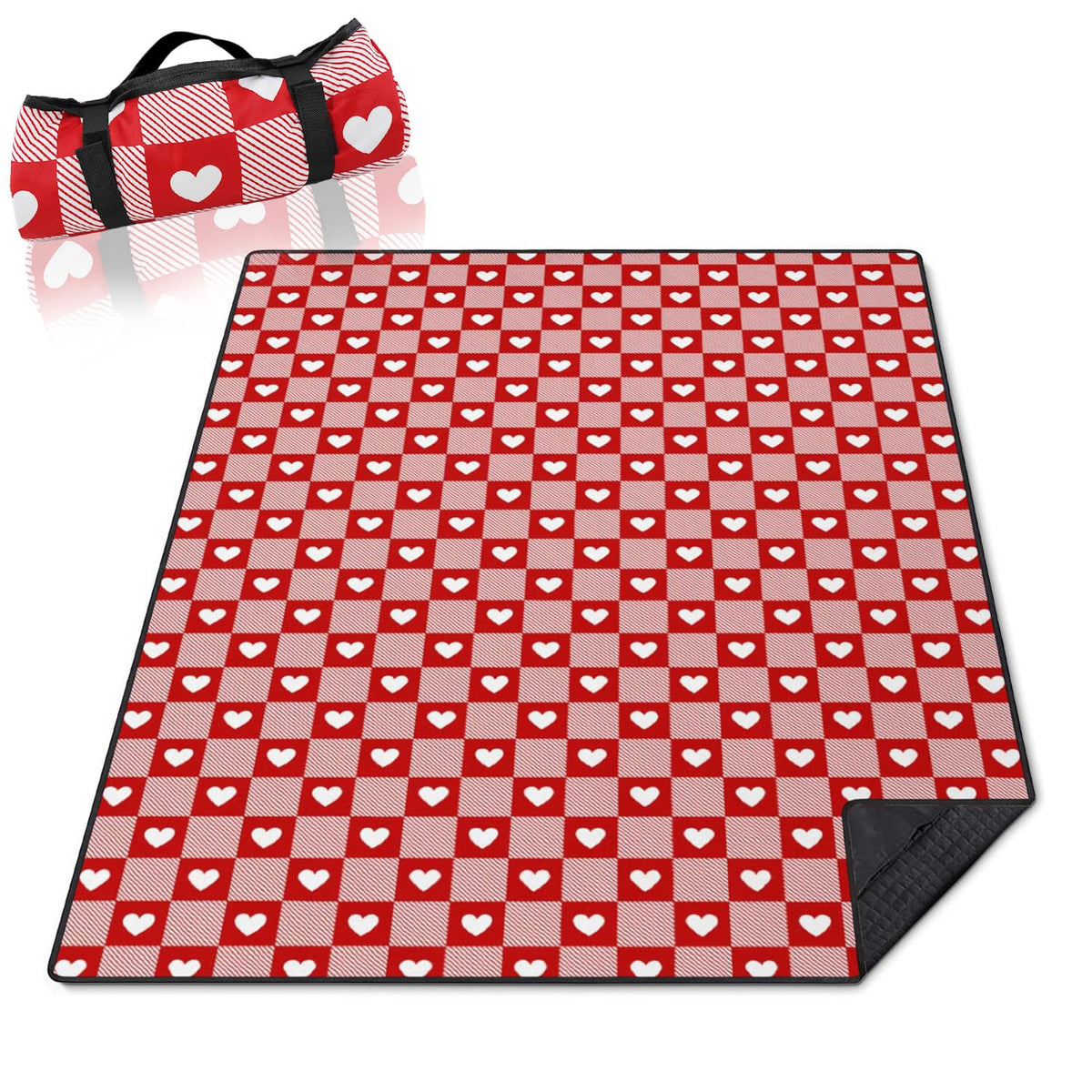 Mushroom Picnic Blankets Waterproof Foldable,60’‘x80'' Portable Dual Layers Outdoor Travel Camping Backpacking Hiking Beach Blanket Mat for Grass Padded Lawn Park Beach,Picnic Accessories