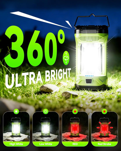 AlpsWolf Rechargeable Camping Lantern, 4000LM Emergency Camping Tent Light