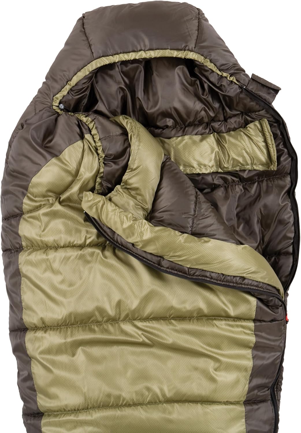Coleman North Rim 0°F Sleeping Bag, Cold-Weather Mummy Sleep Sack with No-Snag Zipper & Adjustable Hood for Warmth & Ventilation, Camping Sleeping Bag