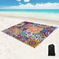 Beach Blanket Waterproof Sandproof Oversized 95”x 80”,Sand Free Beach Mat with Corner Pockets,Portable Mesh Bag for Beach Festival,Picnic,Travel and Outdoor Camping (Octopus)