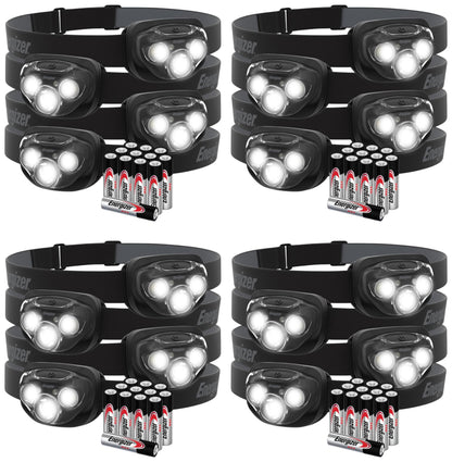 Energizer LED Headlamp PRO (2-Pack), IPX4 Water Resistant Head Light