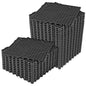 ToLanbbt Modular Interlocking Cushion 12P 11.8" x 11.8" Interlocking Rubber Floor Drain Holes Non-Slip Splicing Drainage Mats for Deck, Shower, Kitchen, Drain Pool, Sauna Bath, Indoor Outdoor (Black)