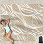 Beach Blanket Waterproof Sandproof Oversized 95”x 80”,Sand Free Beach Mat with Corner Pockets,Portable Mesh Bag for Beach Festival,Picnic,Travel and Outdoor Camping (Octopus)