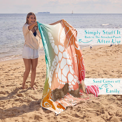 WEKAPO Beach Blanket Waterproof Sandproof Oversized Extra Large Sand Free