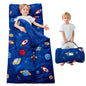 Lasoftan Toddler Nap Mat with Pillow and Blanket, Extra Large Rolled Napping Mats,Slumber Bags for Boys Girls,Kids Sleeping Bag for Daycare, Preschool Travel Camping