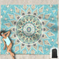 Beach Blanket Waterproof Sandproof Oversized 95”x 80”,Sand Free Beach Mat with Corner Pockets,Portable Mesh Bag for Beach Festival,Picnic,Travel and Outdoor Camping (Octopus)