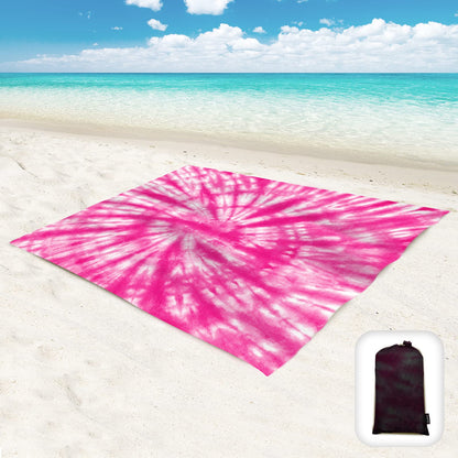Beach Blanket Waterproof Sandproof Oversized 95”x 80”,Sand Free Beach Mat with Corner Pockets,Portable Mesh Bag for Beach Festival,Picnic,Travel and Outdoor Camping (Octopus)