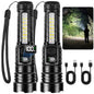 Rechargeable Flashlights High Lumens 99000 2 Pack, Super Bright Flash Light