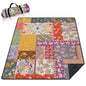 Mushroom Picnic Blankets Waterproof Foldable,60’‘x80'' Portable Dual Layers Outdoor Travel Camping Backpacking Hiking Beach Blanket Mat for Grass Padded Lawn Park Beach,Picnic Accessories