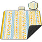 Extra Large Picnic Blanket Waterproof,80"x 80"Foldable Machine Washable Beach Blanket,Outdoor Blanket for 6-8 Adults,Suitable for Indoor Crawling,Park Beach,Camping,Hiking,Family Travel(Light Blue)