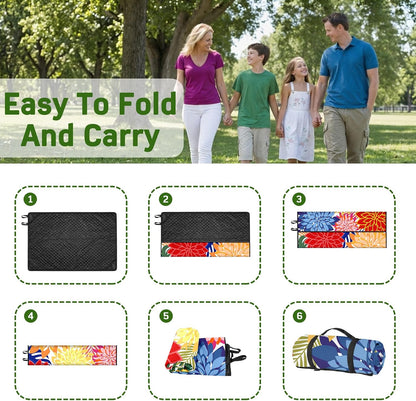 Waterproof Picnic Blankets Extra Large 60"x80"