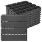 ToLanbbt Modular Interlocking Cushion 12P 11.8" x 11.8" Interlocking Rubber Floor Drain Holes Non-Slip Splicing Drainage Mats for Deck, Shower, Kitchen, Drain Pool, Sauna Bath, Indoor Outdoor (Black)