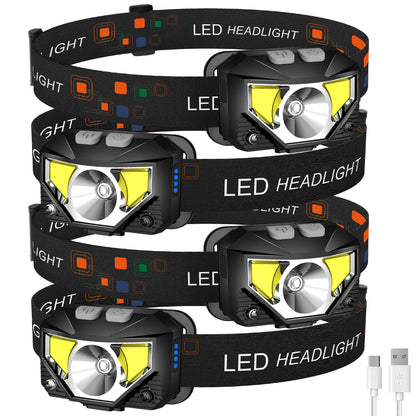LHKNL Headlamp Flashlight, Lumen Bright Head Lamps LED Rechargeable Camping