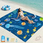 Beach Blanket Waterproof Sandproof 78''X81''/10'X9' Oversized Big Blanket