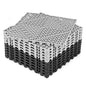 ToLanbbt Modular Interlocking Cushion 12P 11.8" x 11.8" Interlocking Rubber Floor Drain Holes Non-Slip Splicing Drainage Mats for Deck, Shower, Kitchen, Drain Pool, Sauna Bath, Indoor Outdoor (Black)