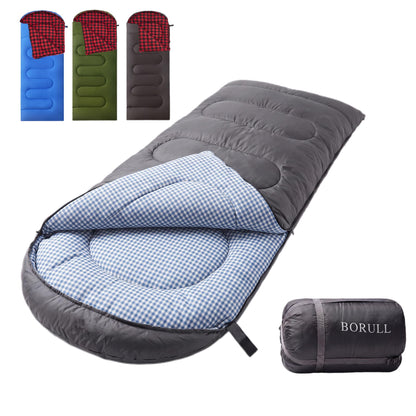 Winter Flannel Sleeping Bags XL for Big & Tall Adults, Cold Weather Camping