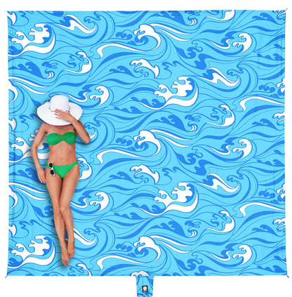 WEKAPO Beach Blanket Waterproof Sandproof Oversized Extra Large Sand Free