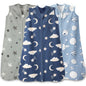 Baby Sleep Sack 6-12 Months, 100% Cotton Wearable Blanket, 0.5 Tog, 3 Pack