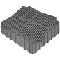 ToLanbbt Modular Interlocking Cushion 12P 11.8" x 11.8" Interlocking Rubber Floor Drain Holes Non-Slip Splicing Drainage Mats for Deck, Shower, Kitchen, Drain Pool, Sauna Bath, Indoor Outdoor (Black)