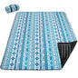 PY SUPER MODE Picnic Blankets Extra Large, Waterproof Foldable Outdoor Beach Blanket Oversized 83x79” Sandproof, 3-Layer Picnic Mat for Camping, Hiking, Travel, Park, Concerts(Orange Boho)