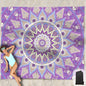 Beach Blanket Waterproof Sandproof Oversized 95”x 80”,Sand Free Beach Mat with Corner Pockets,Portable Mesh Bag for Beach Festival,Picnic,Travel and Outdoor Camping (Octopus)