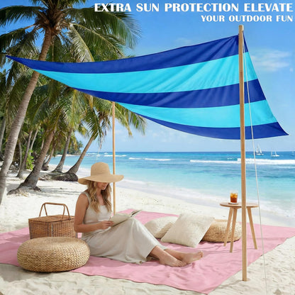 Beach Blanket Waterproof Sandproof 78''X81''/10'X9' Oversized Big Blanket