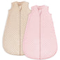 Yoofoss Baby Sleep Sack 6-12 Months TOG 1.5 Fleece with Plush Dots 2 Pack