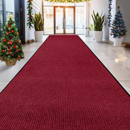LuxUrux® Durable Rubber 3'x5' Commercial Door Mat - Heavy Duty, Indoor/Outdoor, Easy Clean, Waterproof, Patio, Garage - Commercial Floor Mat for Entry (3 x 5 Feet)