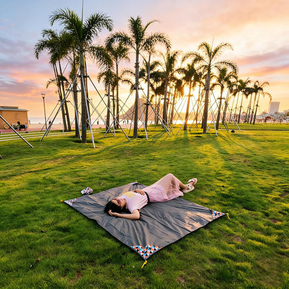 Pocket Picnic Blanket, Compact Lightweight Waterproof Beach Blanket