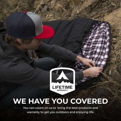 TETON Sports Outfitter -35F Sleeping Bag for Adults, Canvas Shell