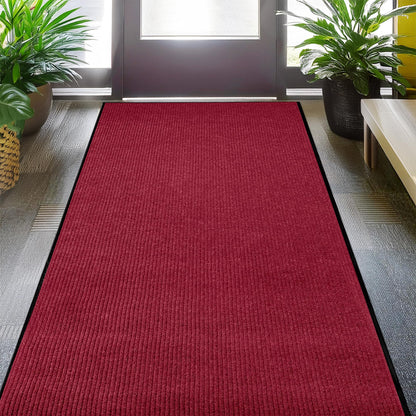 LuxUrux® Durable Rubber 3'x5' Commercial Door Mat - Heavy Duty, Indoor/Outdoor, Easy Clean, Waterproof, Patio, Garage - Commercial Floor Mat for Entry (3 x 5 Feet)