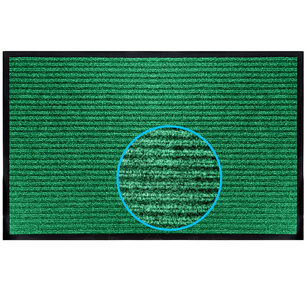 LuxUrux® Durable Rubber 3'x5' Commercial Door Mat - Heavy Duty, Indoor/Outdoor, Easy Clean, Waterproof, Patio, Garage - Commercial Floor Mat for Entry (3 x 5 Feet)