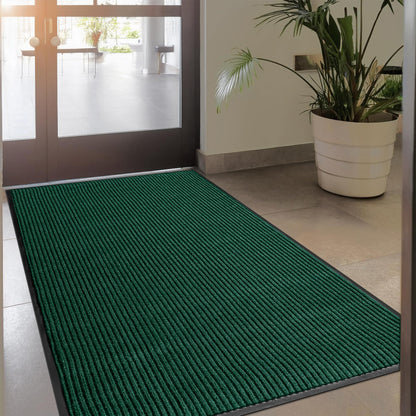 LuxUrux® Durable Rubber 3'x5' Commercial Door Mat - Heavy Duty, Indoor/Outdoor, Easy Clean, Waterproof, Patio, Garage - Commercial Floor Mat for Entry (3 x 5 Feet)