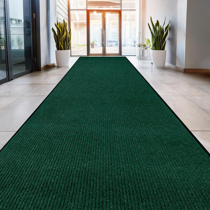 LuxUrux® Durable Rubber 3'x5' Commercial Door Mat - Heavy Duty, Indoor/Outdoor, Easy Clean, Waterproof, Patio, Garage - Commercial Floor Mat for Entry (3 x 5 Feet)