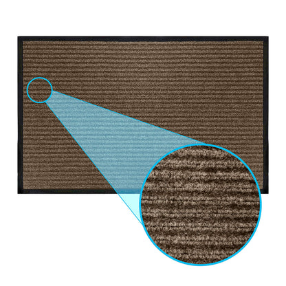LuxUrux® Durable Rubber 3'x5' Commercial Door Mat - Heavy Duty, Indoor/Outdoor, Easy Clean, Waterproof, Patio, Garage - Commercial Floor Mat for Entry (3 x 5 Feet)
