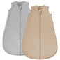 Yoofoss Baby Sleep Sack 6-12 Months TOG 1.5 Fleece with Plush Dots 2 Pack