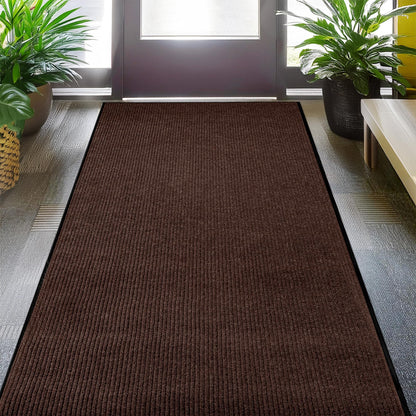 LuxUrux® Durable Rubber 3'x5' Commercial Door Mat - Heavy Duty, Indoor/Outdoor, Easy Clean, Waterproof, Patio, Garage - Commercial Floor Mat for Entry (3 x 5 Feet)